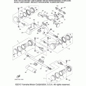 Схема узла: Поворотники Yamaha XV1600 Midnight Star