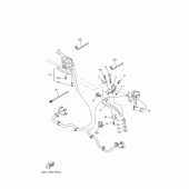 Схема вузла: Пульт управління рульовий та Важель Yamaha MT09/ MTN850 MT-09 Tracer