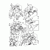 Схема узла: Облицовочные элементы 2 Yamaha YZF-R6/ YZF600 R6S