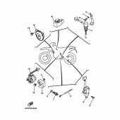 Схема вузла: Електроустаткування 2 Yamaha TT250R TT-R
