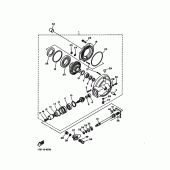 Схема вузла: Вал приводний та редуктор Yamaha XV1100 Virago Special