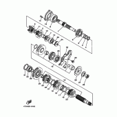 Схема вузла: Трансмісія Yamaha TDM850