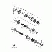 Схема вузла: Трансмісія Yamaha MTN250 MT-25