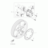 Схема узла: Передний тормоз Yamaha YZF-R125