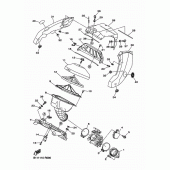 Схема вузла: Впускна система Yamaha YZ450F YZ450F