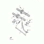 Схема вузла: Прийшов Arbre a. ланцюг Yamaha YZF1000R Thunderace