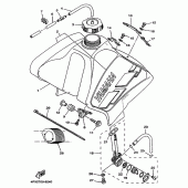 Схема узла: Топливный бак Yamaha TT250R TT-R