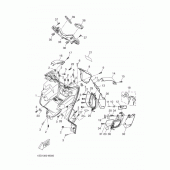 Схема узла: Облицовочные элементы Yamaha YP400