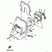 Схема узла: Фара Yamaha WR200R