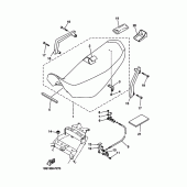 Схема узла: Сиденье Yamaha XT660