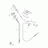 Схема вузла: Кермо та Тросики Yamaha YZ250 YZ250F