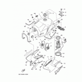 Схема узла: Топливный бак Yamaha YBR250