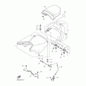 Схема вузла: Сидіння Yamaha VMX17 V-MAX