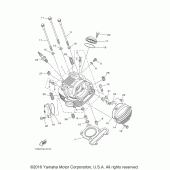 Схема вузла: Головка циліндра Yamaha TTR230 TT-R230