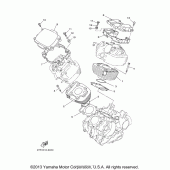 Схема узла: Цилиндр Yamaha XVS650 V-Star Classic