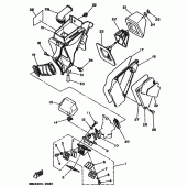 Схема узла: Впускная система Yamaha DT125 DT125R