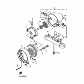 Схема узла: Фара Yamaha XVS125 Drag Star