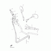 Схема узла: Руль и Тросики Yamaha XJR1300