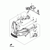 Схема узла: Фара Yamaha YZF-R6/ YZF600 R6