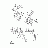Схема узла: Подножки и Подставка Yamaha YZF-R7 R7