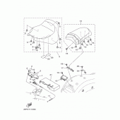 Схема вузла: Сидіння Yamaha XV1900 Raider S