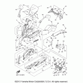 Схема узла: Облицовочные элементы (1) Yamaha FZ6 FZ6R