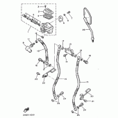 Схема узла: Передний тормозной цилиндр Yamaha VMX12 V-MAX