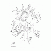 Схема узла: Подножки и Подставка Yamaha MT125 MT-125