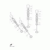 Схема вузла: Клапан Yamaha VMX17 V-MAX