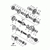 Схема вузла: Трансмісія Yamaha TDM900