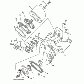 Схема узла: Впускная система Yamaha YZ250 YZ250