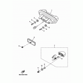 Схема вузла: Задній ліхтар (Стоп-сигнал) Yamaha MT07/MTT690 MT-07 Tracer