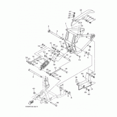 Схема вузла: Задний рычаг и Подвеска Yamaha XV1700 Road Star S