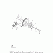 Схема узла: Привод стартера Yamaha XVS950 Bolt C-Spec