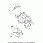Схема узла: Крыло Yamaha XV1900 Roadliner S