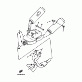 Схема вузла: Вихлопна система Yamaha TDM850