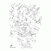 Схема вузла: Рама Yamaha WR450F