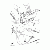 Схема узла: Руль и Тросики Yamaha YP400 Grand Majesty