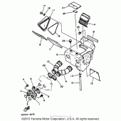 Схема узла: Воздушный фильтр Yamaha XT350 XT350