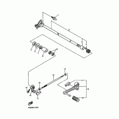 Схема узла: Вал переключения Yamaha YZF750 YZF750