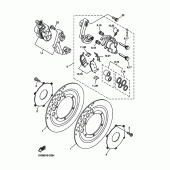 Схема вузла: Переднє гальмо Yamaha XVS1100 Drag Star