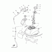 Схема узла: Топливный бак Yamaha XP500 T-MAX