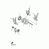 Схема вузла: Вал перемикання Yamaha WR250 WR250F