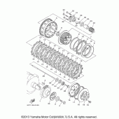 Схема вузла: Зчеплення Yamaha XV1900 Raider S with Flames