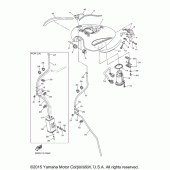 Схема вузла: Паливний бак Yamaha XVS950 V-Star Tourer
