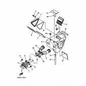Схема вузла: Впускна система Yamaha XT350 XT350