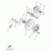 Схема узла: Привод стартера Yamaha TT250R TT-R