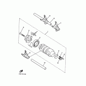 Схема вузла: Вал перемикання Yamaha XVS650 V-Star Classic