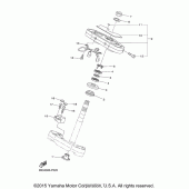 Схема вузла: Рульовий механізм Yamaha XVS950 Bolt C-Spec