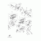 Схема вузла: Підніжки та Підставка Yamaha XV1900 Midnight Star